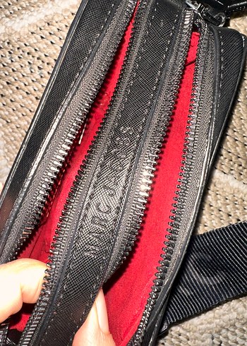 Siyah Deri Kadın Çapraz Çanta - Görsel 6