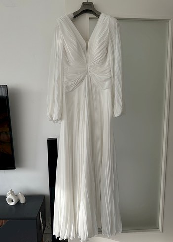 Mavi Bohem Uzun Abiye Elbise - Görsel 14