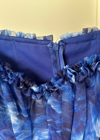 Mavi Bohem Uzun Abiye Elbise - Görsel 2