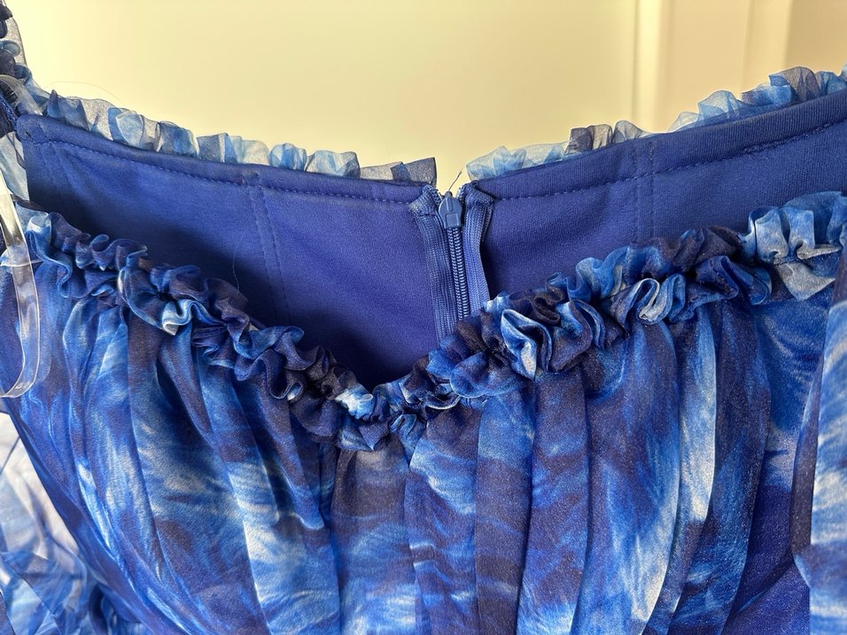 Mavi Bohem Uzun Abiye Elbise - Görsel 2