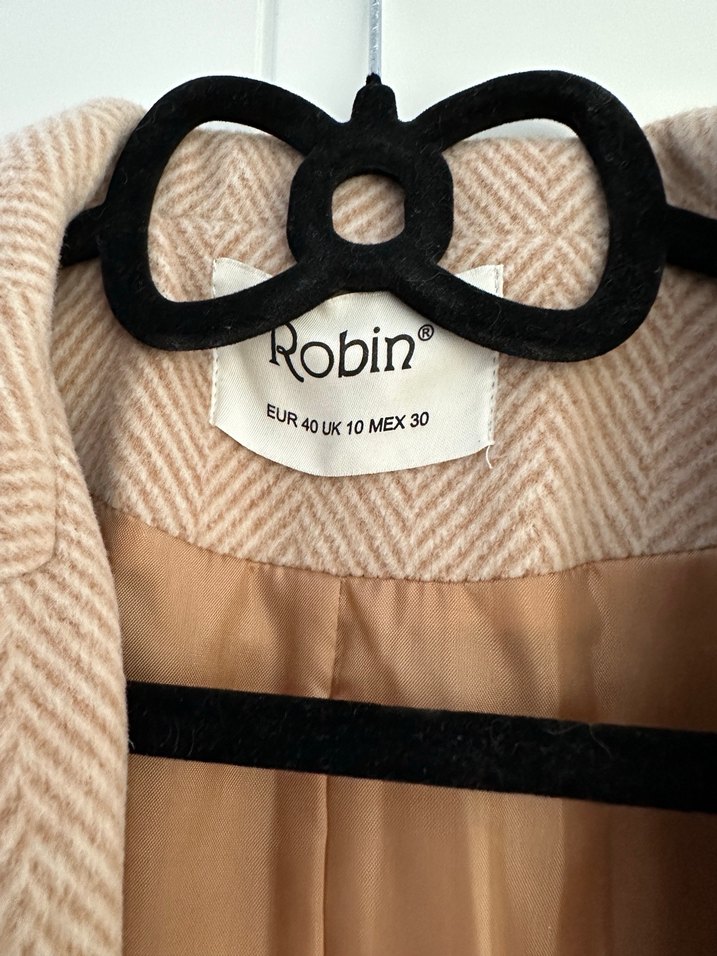 Bej Midi Kadın Yün Palto - Görsel 3