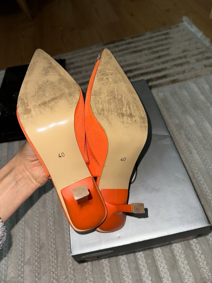 Turuncu abiye ayakkabısı - Görsel 4