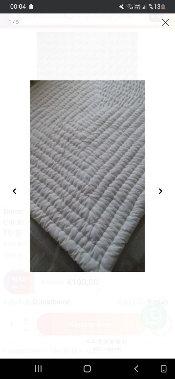 yün yorgan çift kişilik - Görsel 2