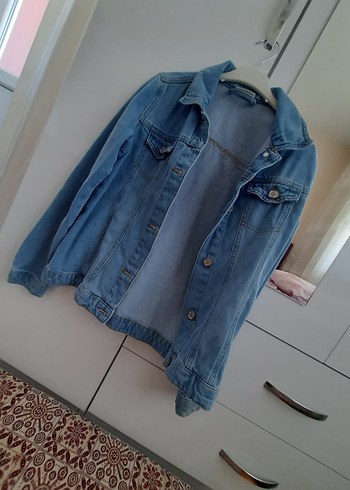 Mavi Düğmeli Denim Ceket - Görsel 7