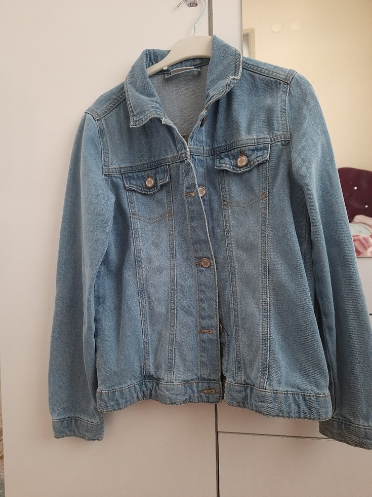 Mavi Düğmeli Denim Ceket - Görsel 3