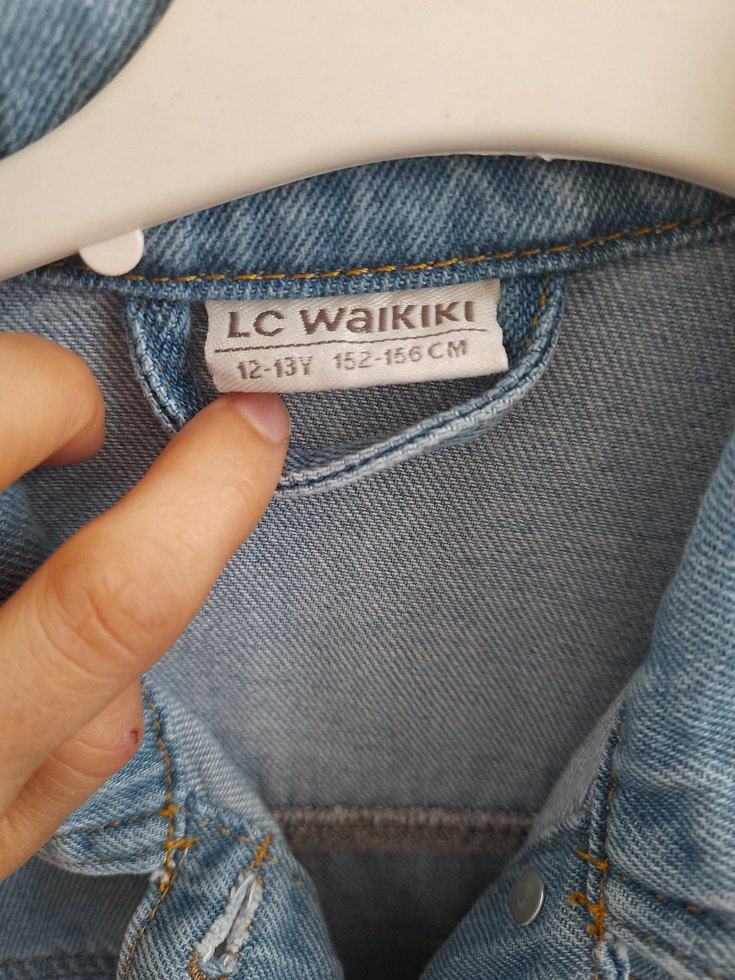 Mavi Düğmeli Denim Ceket - Görsel 5