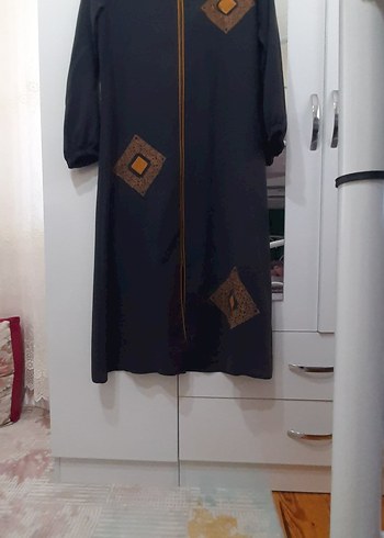 Nakışlı Lacivert Kadın Uzun Kap - Görsel 3