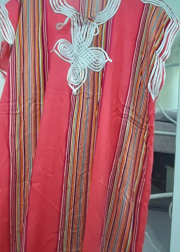 Nakışlı Renkli Bohem Uzun Elbise - Görsel 2