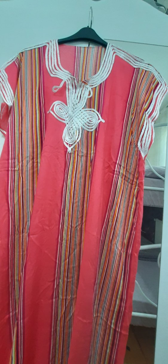 Nakışlı Renkli Bohem Uzun Elbise - Görsel 2