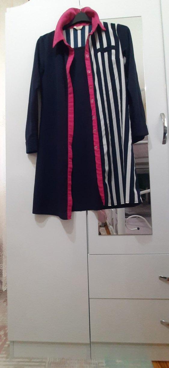 Kadın Çok Renkli Uzun Kollu Tunik - Görsel 3