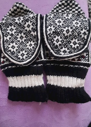 Kadın Örme Desenli çorap - Görsel 6