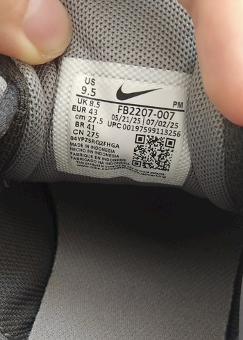 Nike Revolution 7 Gri Erkek Spor ayakkabı 43 numara - Görsel 7