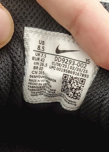 Nike Downshifter 12 Siyah Erkek Spor ayakkabı 42 numara - Görsel 4