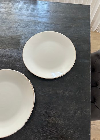 Beden Bella Maison marka Ekru rengi Yuvarlak servis Tabağı