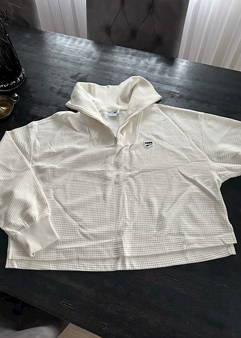 Puma Kadın krem orijinal Puma marka Sweatshirt