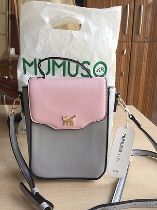 Mumuso Kedi Detaylı Mini Çanta