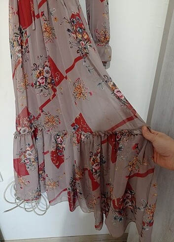 şifon elbise  - Görsel 2