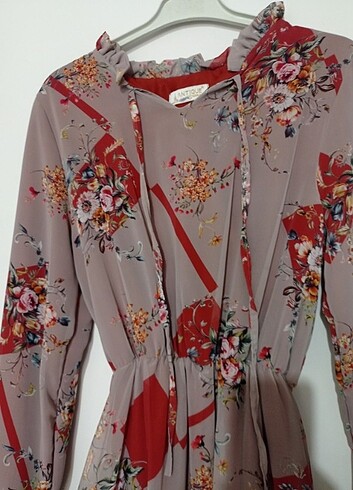 şifon elbise  - Görsel 4