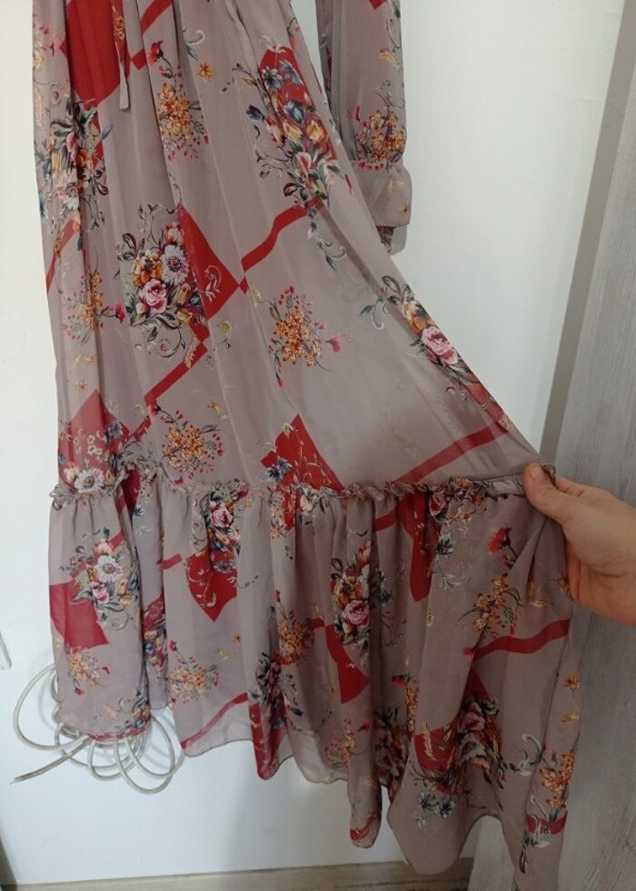 şifon elbise  - Görsel 2