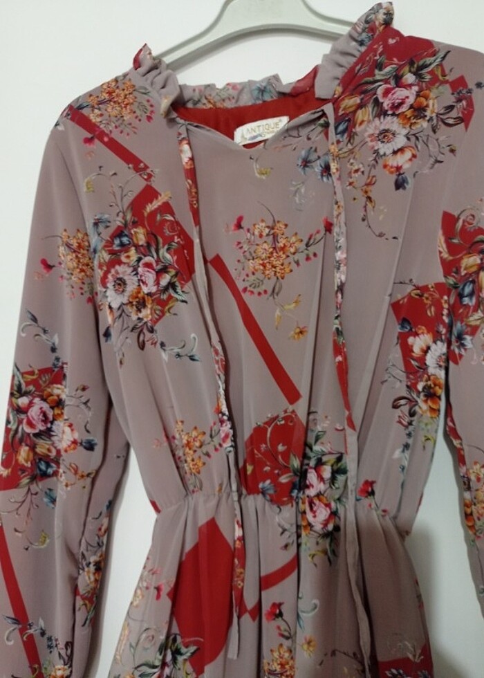 şifon elbise  - Görsel 4