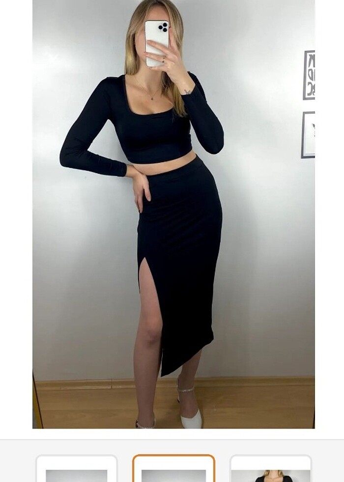 etek crop takım  - Görsel 2