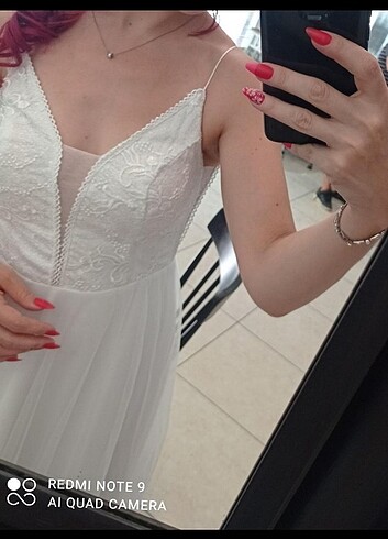 beyaz abiye - Görsel 2