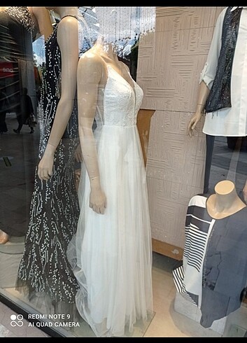 beyaz abiye - Görsel 6