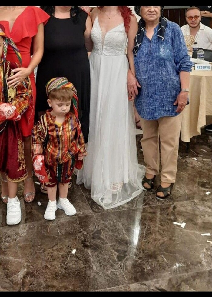 beyaz abiye - Görsel 5