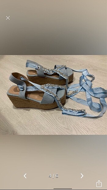 36 Beden mavi Renk TARZ KIZ - KOT RENGİ HASIR SANDALET