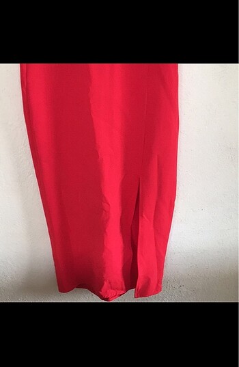 Asimetrik askılı elbise - Görsel 5