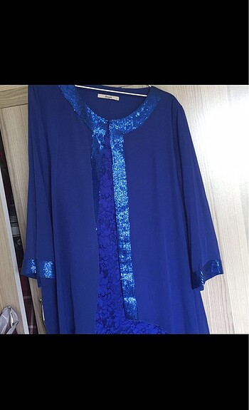 Büyük beden kadın abiye elbise - Görsel 6