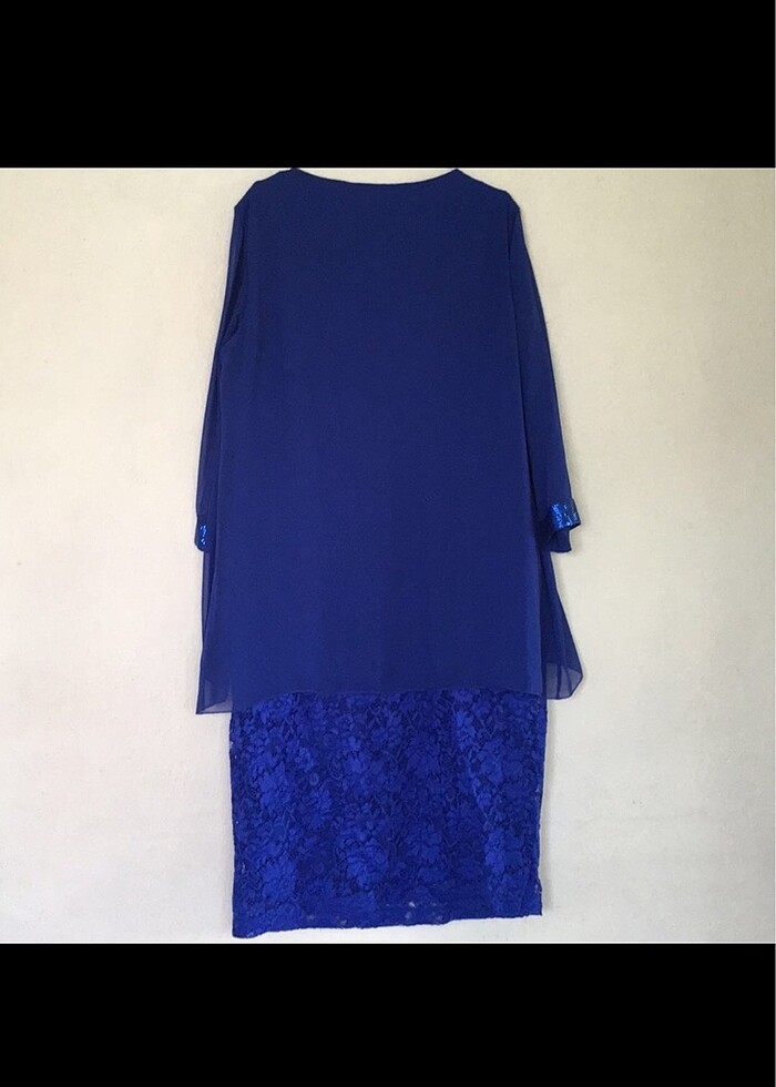 Büyük beden kadın abiye elbise - Görsel 5