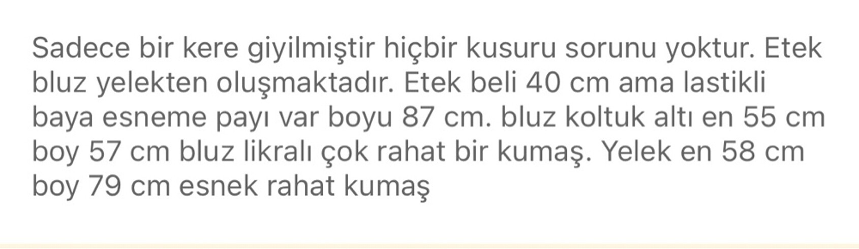 Büyük beden yelek bluz etek takımı - Görsel 7