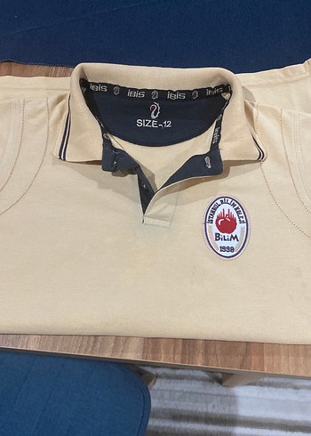 Bilim koleji Beyaz Çocuk Kısa Kollu Polo Tişört - Görsel 3