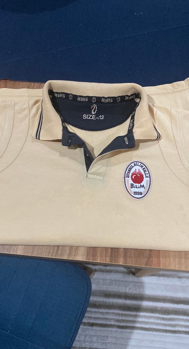 Bilim koleji Beyaz Çocuk Kısa Kollu Polo Tişört - Görsel 3