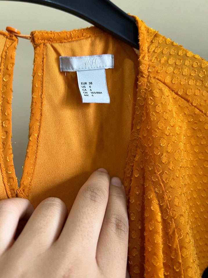 Parlak Sarı Yılan Desenli Bohem elbise - Görsel 5