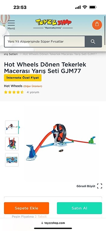  Hotwheels Dönen tekerlek macerası