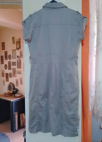 38 Beden Safari elbise