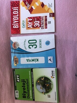 Ayt sayısal biyoloji ve kimya denemeler