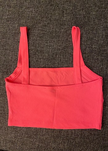 s Beden Neon Pembe Mini Crop Top