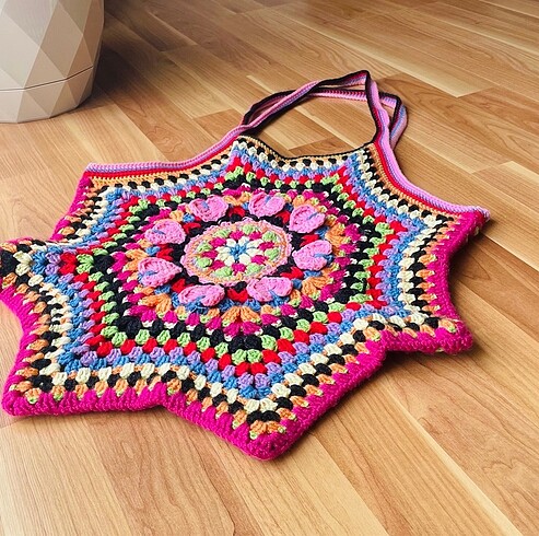 Frida Kahlo Etnik Bohem Tasarım Çanta