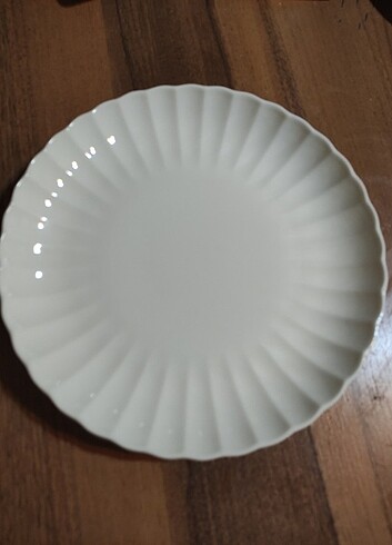 Kütahya Porselen 6 adet 21 cm Bone Luz Yaldızsız Pasta Tabağı