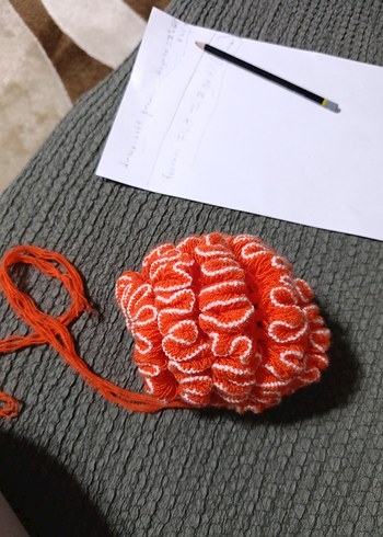 Renkli Turuncu Banyo Süngeri - Görsel 4