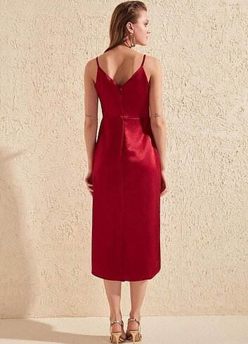 Trendyol & Milla Bordo Abiye Elbise