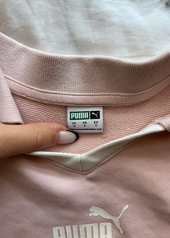 Pembe Uzun Kollu Kadın Sweatshirt - Görsel 3