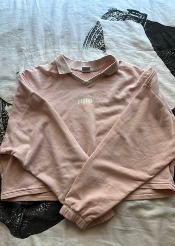 Pembe Uzun Kollu Kadın Sweatshirt - Görsel 2