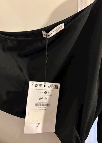 Siyah Tek Kollu Uzun Drapeli Elbise - Görsel 5