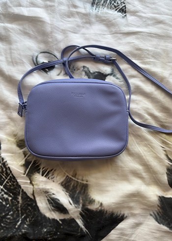 Mor Deri Fermuarlı Kadın Çapraz Çanta - Görsel 3