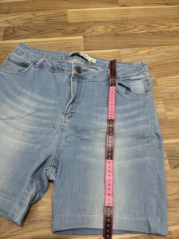 Mavi Kadın Elastik Belli Midi Denim Şort - Görsel 2