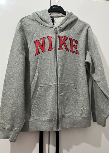 Gri Nike Fermuarlı erkek çocuk için Sweatshirt - Görsel 2